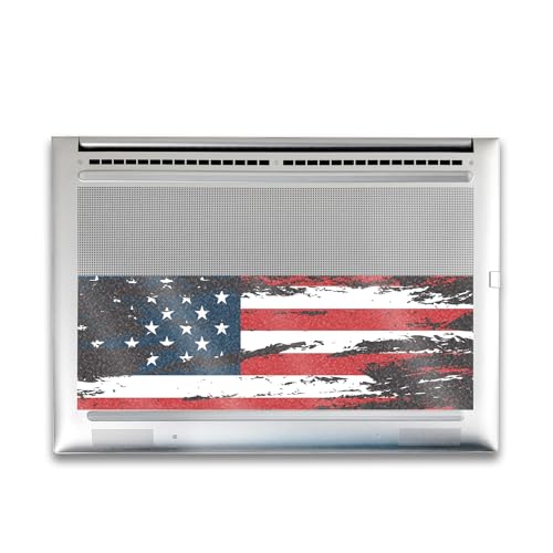 Image of Glossy Glitter Gaming Skin Compatible with HP Envy x360 16 inch (2023) - Tattered Flag - Premium 3M Vinyl Protective Wrap Decal Cover - Easy to Apply | Crafted in The USA by MightySkins