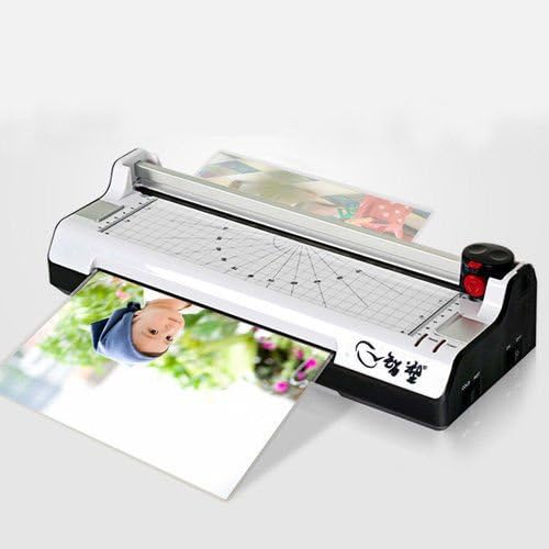 ELEOPTION Laminating Machine A4 Tape Cutter Document Photo Thermal Laminator 9 "Wide 220V