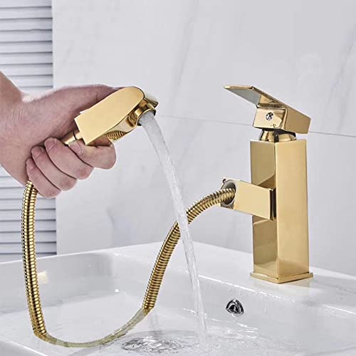 Robinet de salle de bain en laiton chaud eau froide pour routine matinale zen