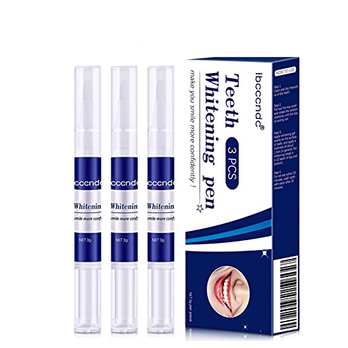 Teeth Whitening Kit - 3 Pcs Teeth Whitening Pen,Gel Refills Teeth Whitening Gel Syringes, Professional Oral Cleaning Formula, Dental Care