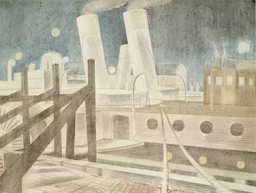 Cuadro de La reina de Brighton de Eric Ravilious para decorar tu salón con arte