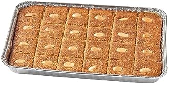 Almond Basbousa/Hareesa/Nammoura Semolina Cake