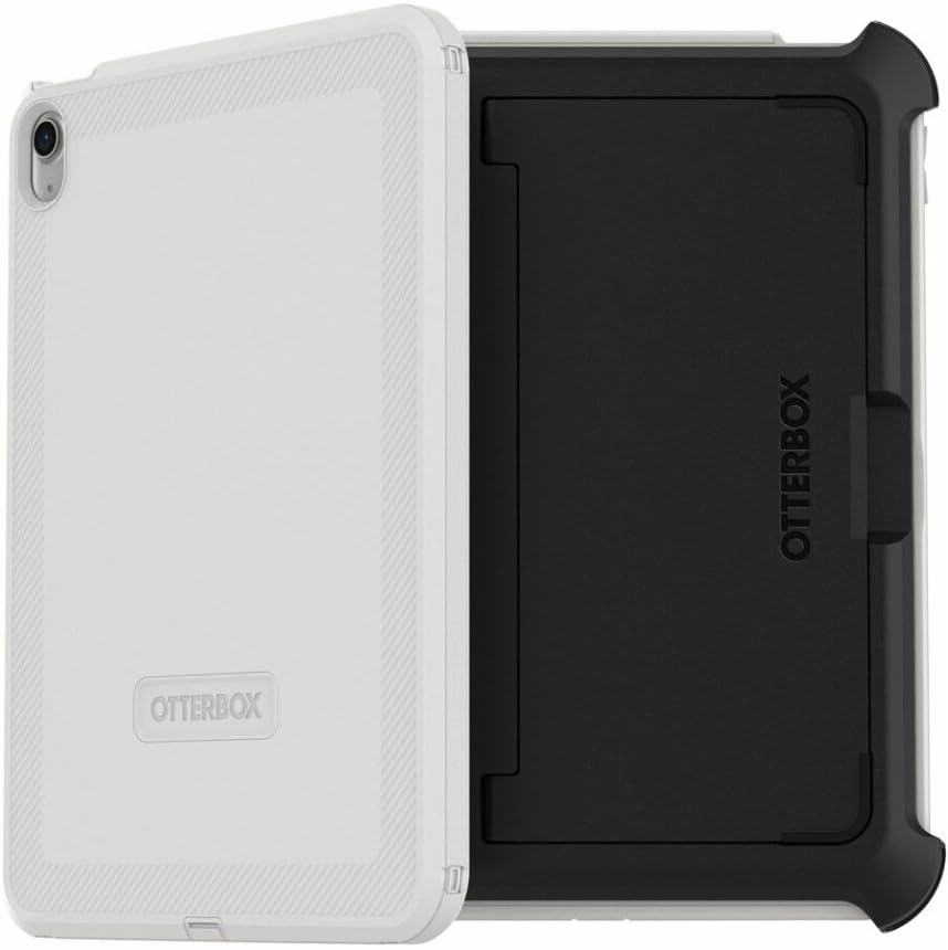 Image of OtterBox iPad (A16) & iPad 10th Gen (Only) Defender Series Case - Arctic Haze (Grey) - Multi-Layer Protection - Four Position Stand - Built-in Screen Protector - Port Covers - Apple Pencil Storage