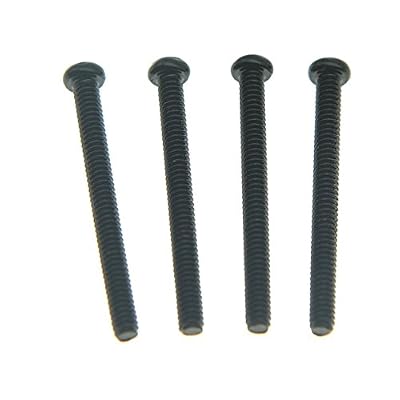 KAISH American Thread Humbucker Pickup Height Screws Humbucker Pickup Ring Pickup Surround Frame Mounting Screws Springs for USA thread pickups Black