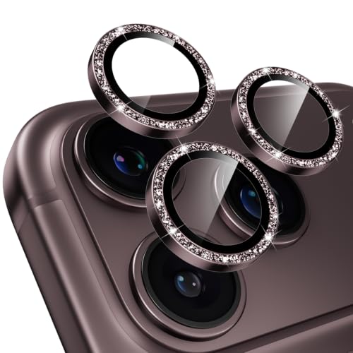 レンズカバー iPhone 18 Pro/18 ProMax 用カメラ保護 細めのラメ キラキラ かわいいカメラカバー 9H強化ガラス 高透過率 極薄