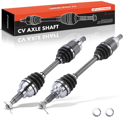A-Premium Pair (2) Front CV Axle Shaft Assembly Compatible with Honda Foreman 450 1998 1999 2000 2001 2002 2003 2004, Driver and Passenger Side