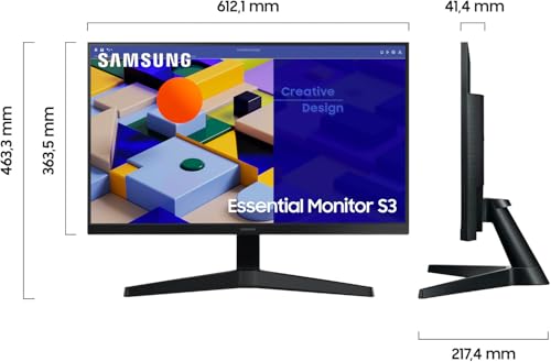 Samsung S31C Essential Monitor S27C314EAU, 27 Zoll, IPS-Panel, Full HD-Auflösung, Eco Saving Plus, AMD FreeSync, 5 ms Reaktionszeit… – Ansicht 2