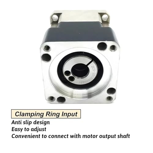 Reductor helicoidal Nema23 planetario para servomotor 200W con entrada de 6.35mm 5