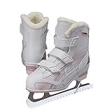 Jackson Ultima Softec Tri-Grip Youth Girls Recreational Ice Skates with Free Skate Guards - Youth Size 9