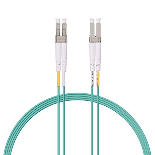 Image of 10Gtek Fiber Patch Cable - LC to LC OM3 10Gb /Gigabit Multi-Mode Jumper Duplex 50 /125μm LSZH Fiber Optic Cord for SFP Transceiver, Aqua, 2-Meter(6.6ft)