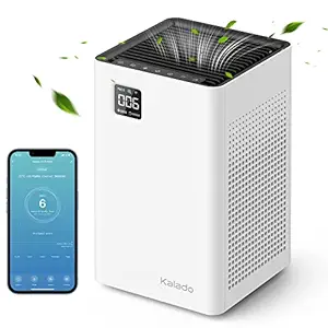 KALADO Air Purifiers for Home Large Room up to 1300sqft, Smart WiFi Alexa Control and PM2.5 Monitor,25dB Low Noise H13 True HEPA Filter Removes Up to 99.97% of Particles, Pet Allergies, Smoke, Dust