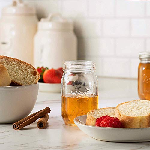 Image of STAR WORK 400ml Kitchen Honey Pot Shape Glass jar for Using Masla Storage DIY Craft Storage,Pantry Storage Container Pack of (8)