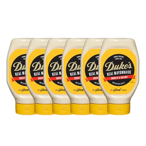 Image of Duke's Real Mayonnaise Squeeze Bottle - Original Smooth & Creamy Taste, 18 Ounce (Pack of 6)