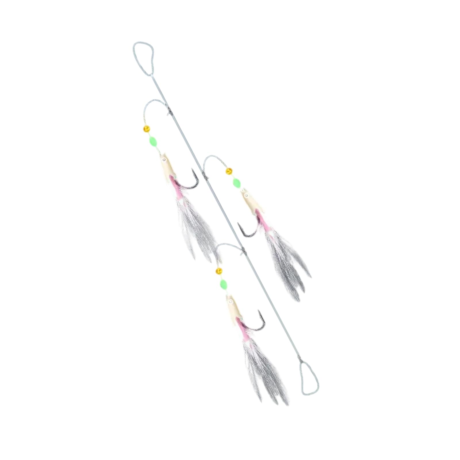Tsophreniq Accessories Sabiki Fishing Baits Lures Hook Glow Fish String with Glow Beads Baits Professional Tackle