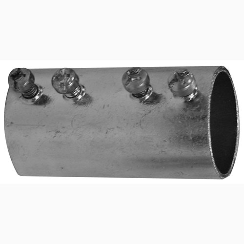 O-Z/Gedney 5300S ETP 5000S Series EMT Set Screw Coupling, 3" Trade Size, 4.50" Body Length, 3.75" Diameter, Steel (Pack of 5)