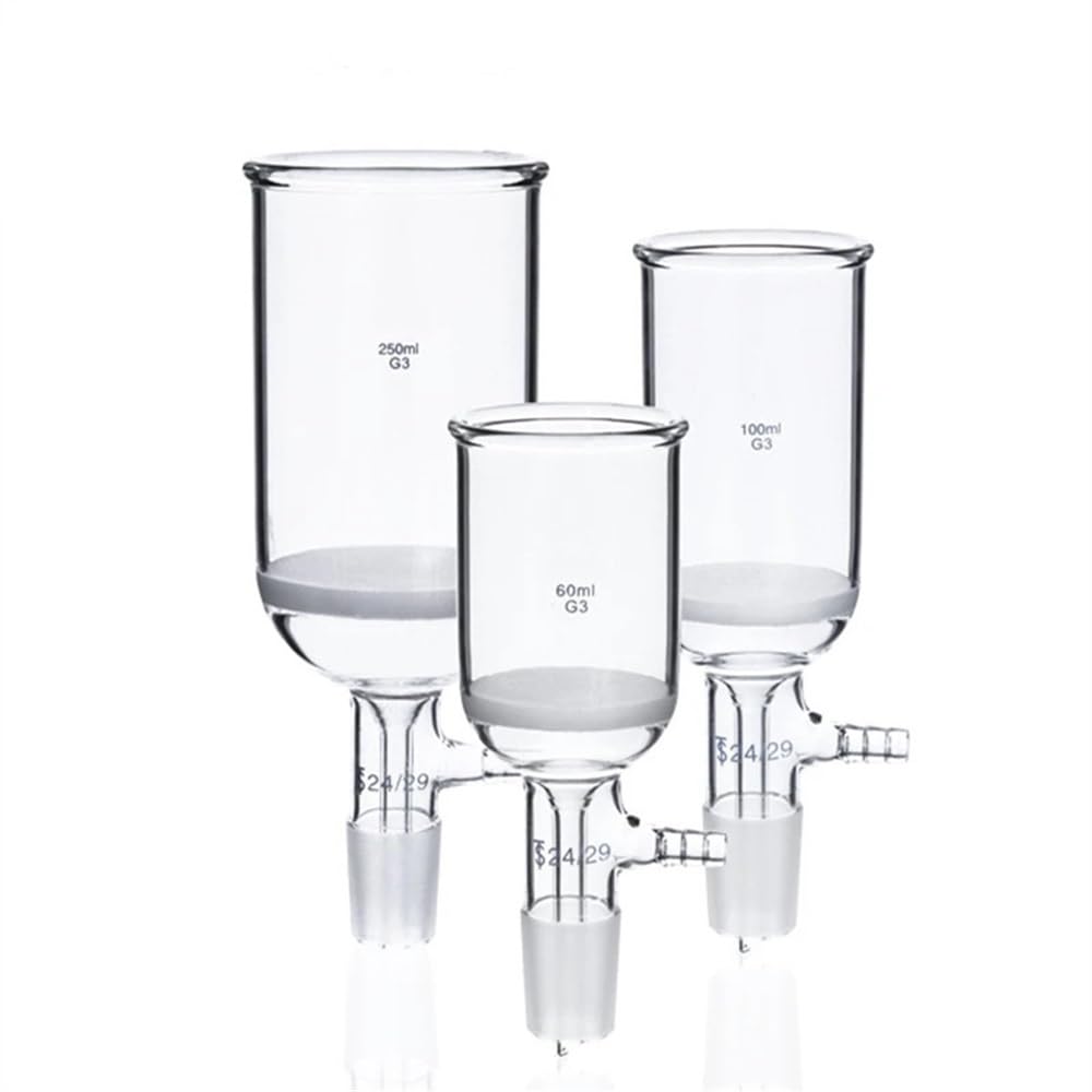 1 sztuka 35 ml do 1000 ml szklany lejek do piaskowania ze standardowym połączeniem 24# dostępny jednostka laboratoryjna G1-G6 (1000 ml)