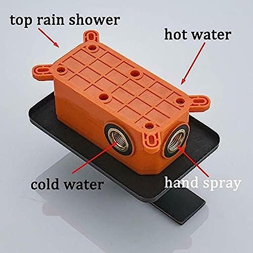 Système de douche noire avec ciel de pluie pour une routine spa - 5