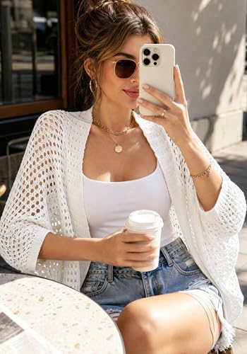 Chaqueta de punto de verano para mujer cárdigan de playa oversize 5