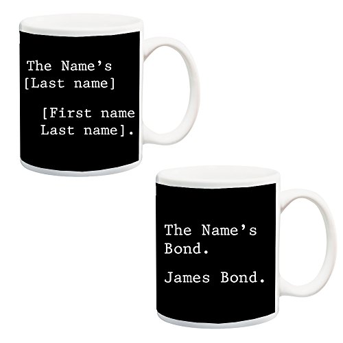 Personalizzabile con il nome da Bond 'Tea Coffee