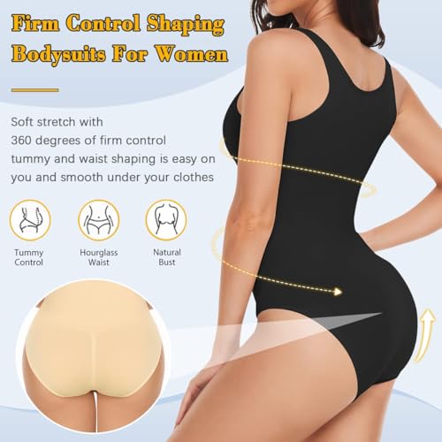 VVX Bodysuit for Women - Tummy Control Seamless Tops Compression Butt Lifting Shapewear Bodysuits4