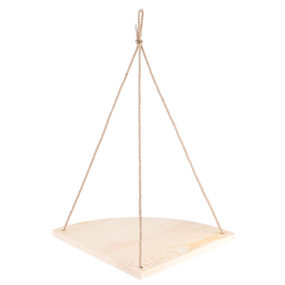 Estante esquinero de pared en abanico Cocoarm para optimizar espacio con cuerda
