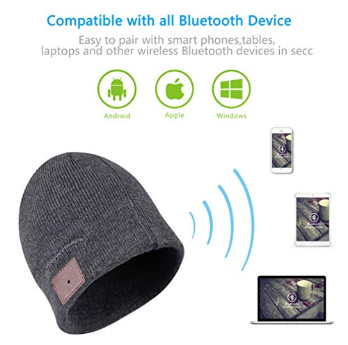 HaetFire Cappello Bluetooth Bluetooth Beanie Hat