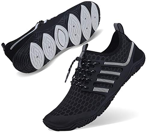 Wonesion Womens and Mens Summer Outdoor Water Shoes Aqua Socks for Beach Swim Surf Yoga Exercise