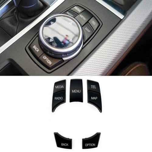 Bouton iDrive BMW F30 F10 coque de rechange haute résistance noir mat