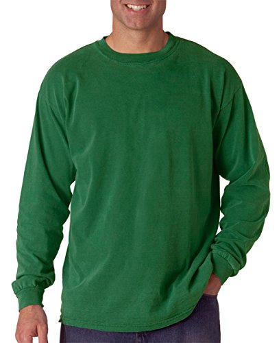 Image of Comfort Colors Adult Long Sleeve Tee, Style 6014 (X-Large, Grass)