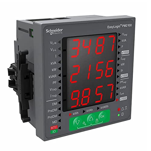 EasyLogic VAF P & E Meter THD indicateur de consommation triphasé et monophasé