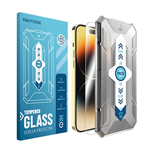 Skynotek – Protector de pantalla para iPhone 12 Pro Max | Cristal templado antihuellas, antiburbujas, antiarañazos | 0.33 mm, transparente | Instalación sencilla | Máxima protección 9H | 1 pieza