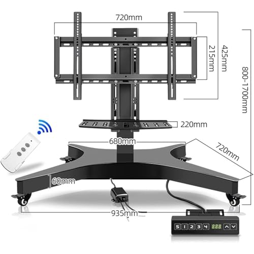 Soporte móvil para TV con elevador motorizado miniatura 2