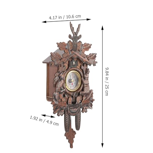 Reloj de cuco de pared para regalos de inauguración de madera retro Abaodam 3