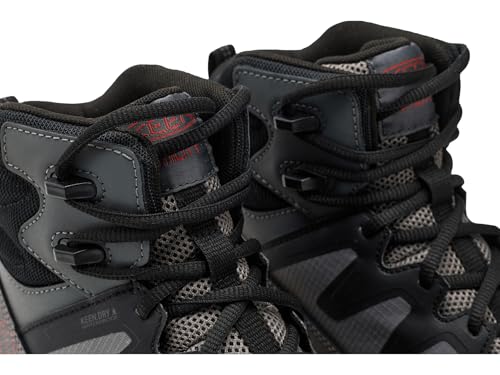KEEN Utility Men's Targhee Blur Waterproof Work Boots (Carbon Toe) Steel Grey/Black 12 Wide by KEEN Utility - Used condition - Image 6