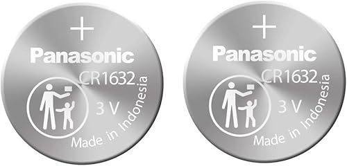 Panasonic Batería - 2 unidades - CR1632 3V 3 voltios batería de litio tamaño moneda