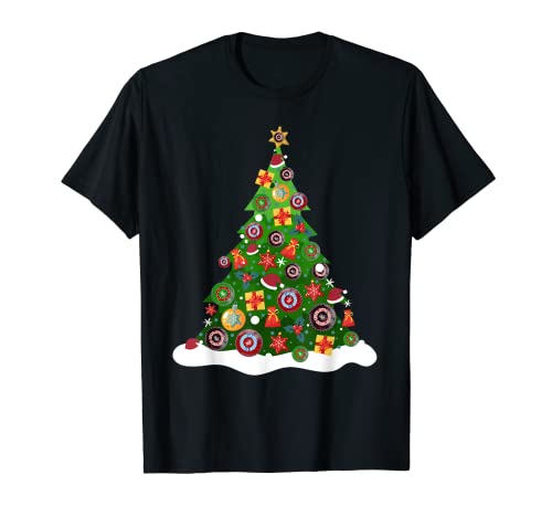 Idée de bols de pelouse de Noël et sapin de Noël T-Shirt