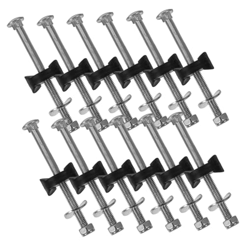 LOORGVEL 12個 トランポリン用めっき鋼固定ネジ 耐久性に プロ仕様アクセサリー な構造強化と安定性向上 日常修理と初心者対応