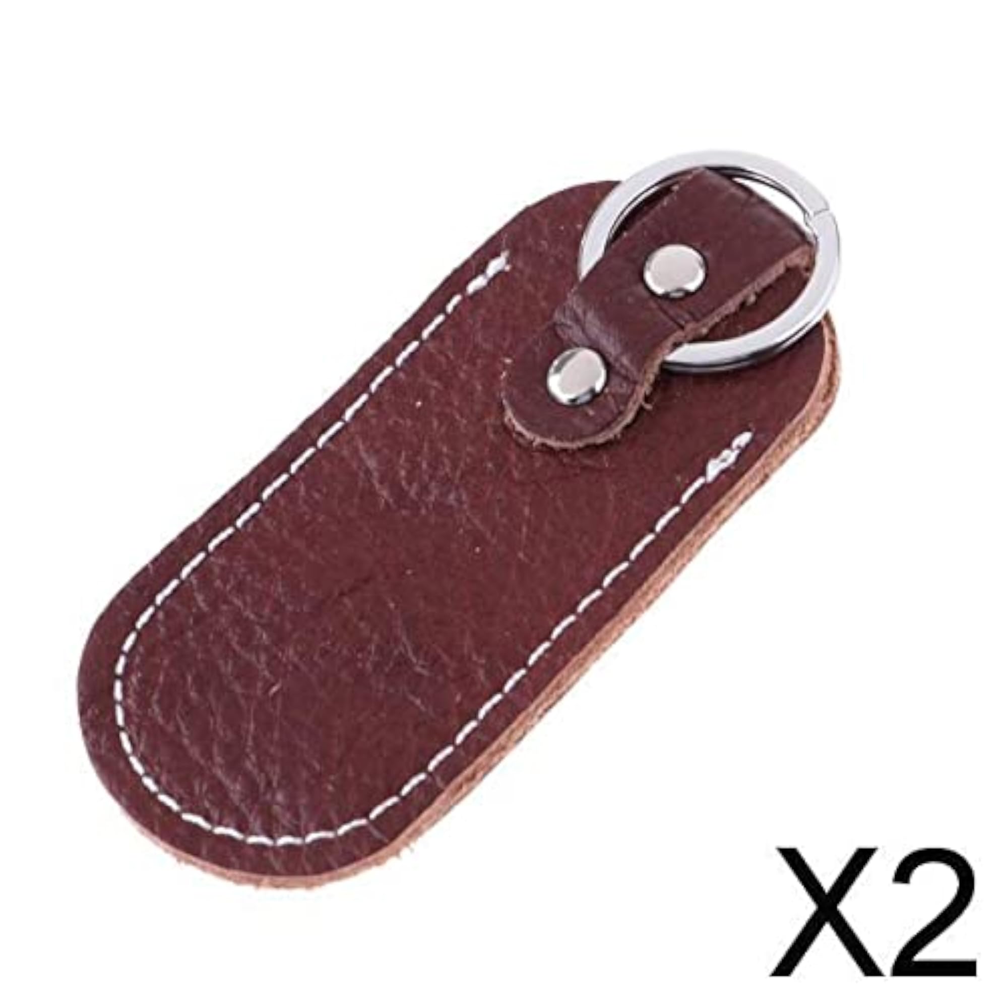 2xU Disk Storage Bag, USB Flash Drive Holder, Brown