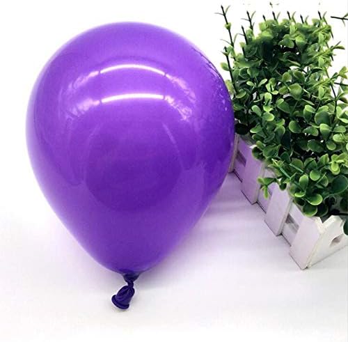 Plain Balloon for Party 10 inch Plain Purple Balloons Round Birthday Balloons Wedding Engagement Balloons Baby Shower Decoration Party Balloon Pack of 25 - Image 3
