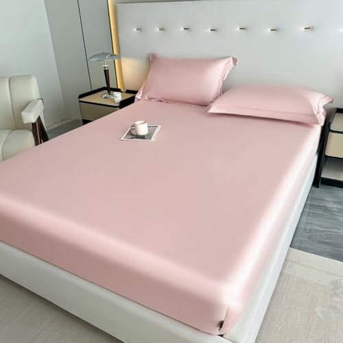JIANINGHOME Sábana bajera ajustable de 150 x 200 cm, algodón suave con elástico en todo el contorno