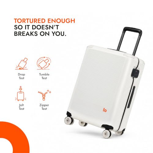 Image of Belong Cloud Medium Check-in Trolley Bag, 66 cm, Ivory White