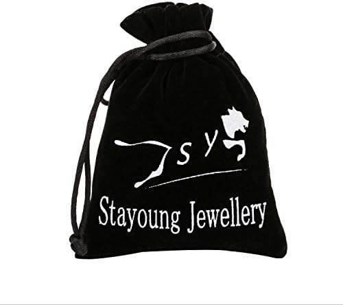Stayoung Jewellery Love Bridge Men Stainless Steel Bracelet/Bangle Black Leather 3 Colour-Orange Silver