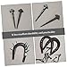 Abaodam 50Pcs Iron Horseshoe Nails Durable Wear Resistant Hoof Nails Compact Tool for Equestrian Needs Essential Equipment for Horse Lovers Replaceable Horse Accessories