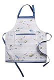 Maison d' Hermine Apron 100% Cotton 27.50 Inch x 31.50 Inch 1 Piece Adjustable Neck Strap Cloth Apro