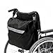 Multifunctional Wheelchair Backpack Storage Bag for Outdoor Use – Large Capacity Accessory Carry Pouch for Wheelchairs, Mobility Scooters, Rollators – Waterproof, Reflective, Adjustable Straps – Black