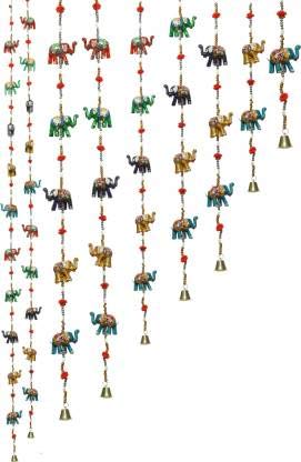 RV Home Decor Elephant Full Door Hanging toran for Decor showpiece (Multicolors) Set of 2 Piece