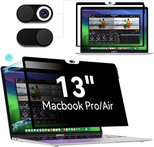 Filtro de privacidad para MacBook Pro con un acabado elegante y acople extraíble de precisión