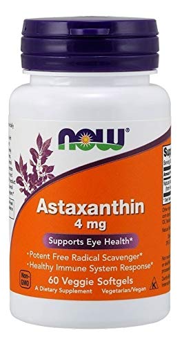 Astaxantina (astaxanthin) 4mg - 60 Softgels - Importada Eua