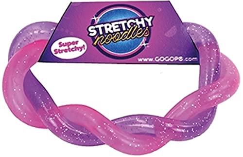 Keycraft Stretchy Glitter Noodles Sensory Toy - 2 Available Colours, One Sent At Random