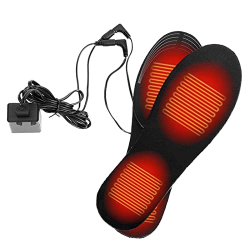 Wilgure Wärmesohlen Elektrische Heizsohlen,USB beheizte Schuheinlegesole...